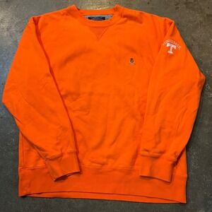 Vintage Tommy Hilfiger Sweatshirt Mens XL Orange Tennessee Vols Pullover Crest